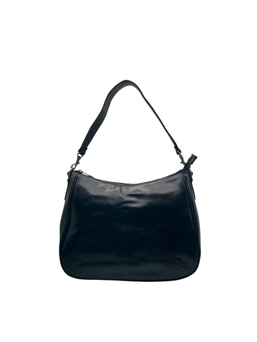 Patricia Nash Black Leather Shoulder/Hobo Bag